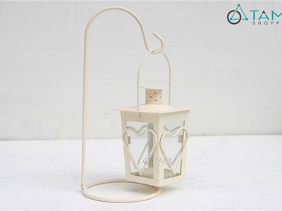 Chân nến sắt nghệ thuật nhà trái tim tình yêu vintage